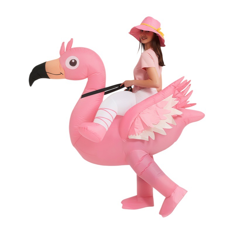 Cosplay Props - Roze Flamingo Opblaasbare Kostuums Cartoon Dieren