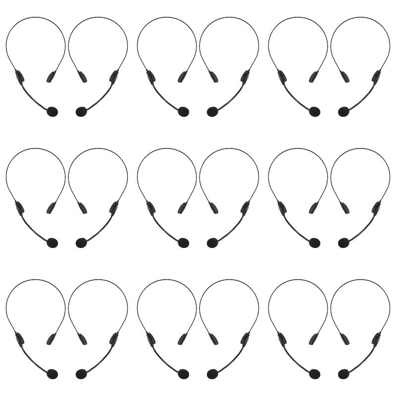 Cosplay Props - 9Pack X (2 STUKS Cosplay-hoofdtelefoonaccessoires Nep-microfoonhoofdtelefoon