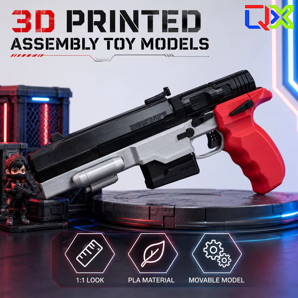 Cosplay Prop Building - QX 3D-geprinte bouwpakket DIY bouwspeelgoed cyberpunk