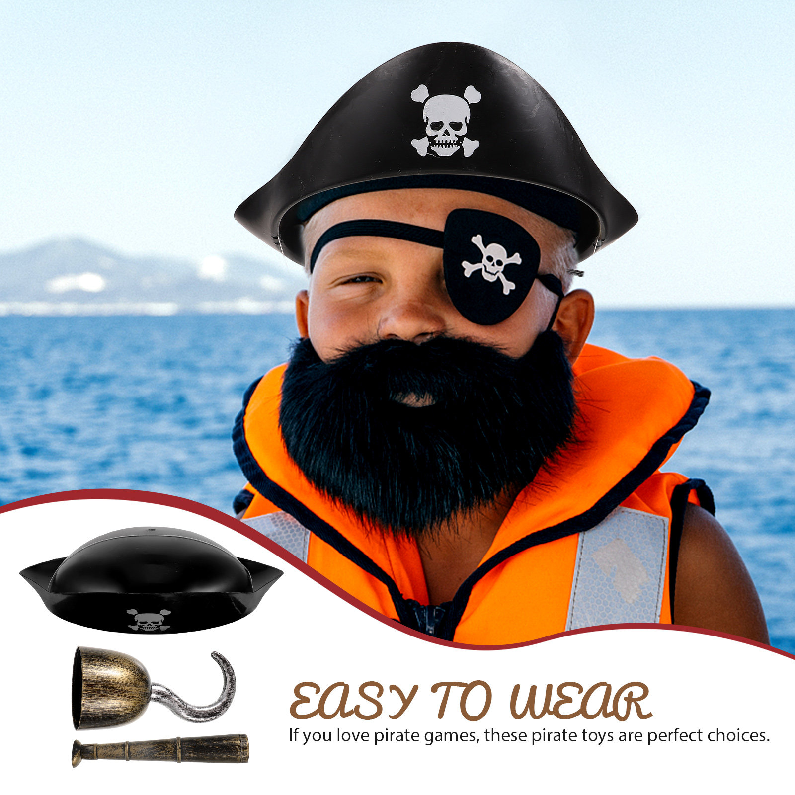 Piratenkostuumset, gemakkelijk - Easy Cosplay Prop recensie en prijs